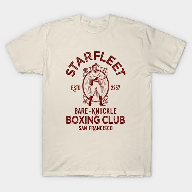 Star Trek Starfleet Bare-knuckle boxing 2.0 T-Shirt by ROBZILLA